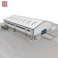 Taller Ligero de Estructura de Acero Prefabricada con Certificación ASTM ZTSS, con Servicios de Soldadura y Corte, Almacén Metálico Prefabricado