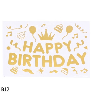 Autocollants ballons d'<span class=keywords><strong>anniversaire</strong></span> pour enfants et adultes, étiquette Scrapbooking, décorations de fête d'<span class=keywords><strong>anniversaire</strong></span>, accessoires, pièces - Product Image 4