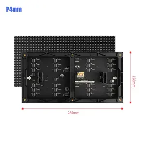 Panneau d'affichage vidéo Led P4, matrice 64x32, Module d'affichage vidéo polychrome, rvb