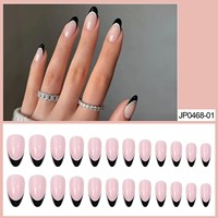 Qianya lujo largo ataúd prensa en las uñas forma de bailarina gótico diseño elegante para boda fiesta noche Club al por mayor