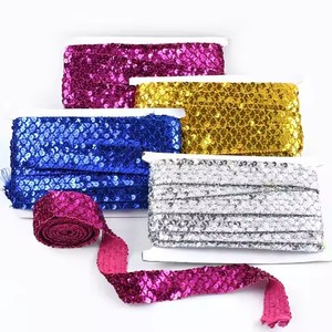Meetee Bd269 1.5/2/3.5Cm Glitter Kanten Lint Voor Diy Dans Kostuums Mode Ambachten Decoratieve Pailletten Kledingaccessoires - Product Image 3