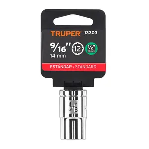 Juego de llaves de vaso de 12 puntas de 6 9/16 pulgadas, con accionamiento de 1/2 pulgada, TRUPER - Product Image 4