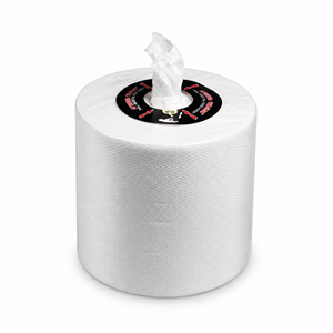 Papier toilette écologique de qualité supérieure, à déroulement central, doux, en pâte de bois vierge, 2 plis, blanc, pour usage en salle de bain - Product Image 1