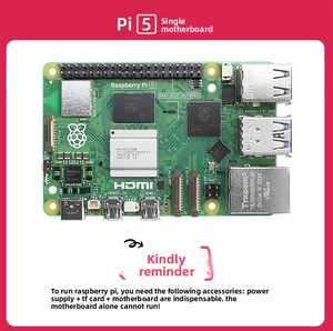 Carte de développement Raspberry <span class=keywords><strong>Pi</strong></span> 5ème génération 5B/4B 8 Go, carte mère, kit de programmation Python et IA, emballage sans carte - Product Image 6