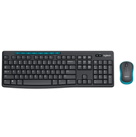 Vente en gros pour le clavier et la souris optiques sans fil Mk270 Ensemble Mk275 Bureau à domicile Clavier et souris en stock pour Logitech