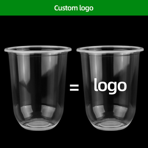 Vasos de Plástico Desechables Personalizados con Logotipo para Bebidas Frías, Vasos Dabba de 490 ml con Fondo Redondo y Tapa de Cúpula para Té Boba - Product Image 3