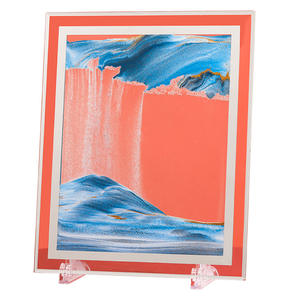 Tableau d'art de <span class=keywords><strong>sable</strong></span> <span class=keywords><strong>mouvant</strong></span>, <span class=keywords><strong>cadre</strong></span> rond en verre, paysage marin 3D en mouvement, <span class=keywords><strong>sable</strong></span> qui coule - Product Image 5