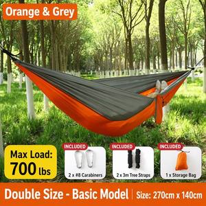 Amaca da campeggio anti-insetti con rete a maglia fine, portata 400 libbre, amaca portatile in paracadute per albero - Product Image 2