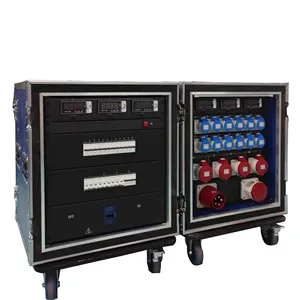 Impermeable 380V Audio Lighting Power Distro Box Equipo 63A Entrada Cajas de panel de energía eléctrica