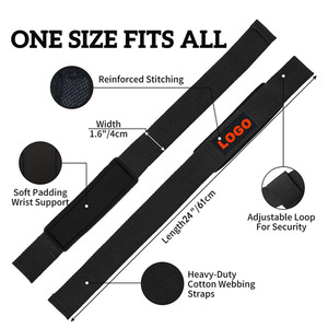 Phụ Kiện Phòng Tập Thể Dục Dây Đai Nâng Bằng Cotton Có Đệm Logo Tùy Chỉnh Dây Nâng Tạ Cổ Tay Tập Gym - Product Image 4