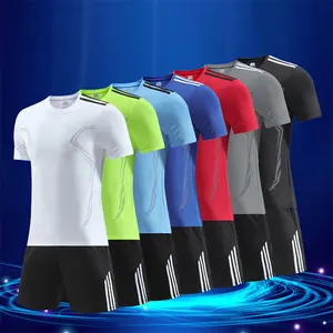 Truien Training Op Maat Gemaakt Private Label Voetbalteam Uniform & Shorts Te Koop Ondersteuning Aangepaste Logo Grootte