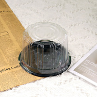 Triangle de haute qualité Transparent écologique élégant Durable idéal tranche gâteau emballage charmante boîte à gâteau parfaite