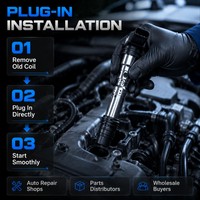 ملف إشعال عالي الأداء للسيارات OE 07K905715F لسيارات فولكس فاجن جولف وتيجوان وأودي وسكودا أوكتافيا EA111 EA888، يعالج مشكلة انقطاع الإشعال، قطع غيار سيارات