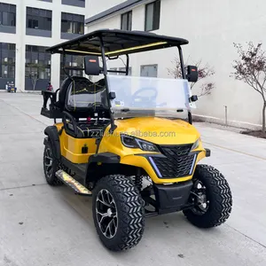 Carrinho de golfe para 4 passageiros, carrinho de golfe elétrico novo com 4 rodas, carrinho de clube elétrico para venda, frete grátis