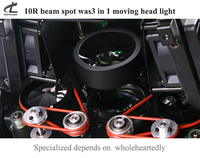 Robe Pointe 280W 10R Beam Spot Wash 3-en-1 Projecteur de Scène à Tête Mobile