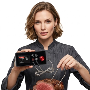 ตัวควบคุมเตาบาร์บีคิวไฟฟ้าแบบดิจิทัล พร้อมหัววัดอุณหภูมิอาหารคู่, จอ LCD และการเชื่อมต่อแอปพลิเคชัน - Product Image 1