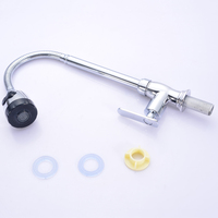 Robinet de cuisine moderne en alliage de zinc chromé, monocommande, à colonne, pour eau froide uniquement, vente en gros