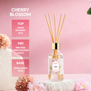 Difusor de Aroma de Flor de Cerezo de Alta Calidad, Ecológico y Duradero, en Botella de Vidrio Rosa, sin Llama, para Spa Aromático, Suministro de Fábrica - Product Image 2