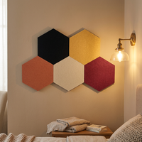 Décoration murale en bois en feutre hexagonal Design Art déco Panneaux insonorisants pour chambre à coucher Salle de classe de musique But décoratif