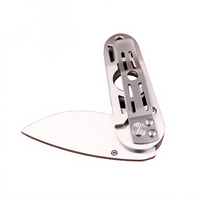 Couteau coupe-cigares multifonctionnel pliable en acier inoxydable avec poignée squelettée, verrouillage par cadre, clip de poche portable, accessoires EDC