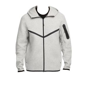 Veste pull sport tricotée à capuche coupe oversize pour homme, 100 % coton, coupe-vent et respirante, idéale pour l'hiver – Vente en gros - Product Image 1