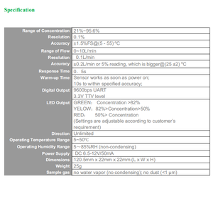 OCS-3F3.0 Winpower cho PSA oxy Bộ tập trung phụ kiện 21% đến 95.6% 0-10lpm <span class=keywords><strong>2025</strong></span> <span class=keywords><strong>New</strong></span> <span class=keywords><strong>Gas</strong></span> Detector siêu âm cảm biến oxy - Product Image 6