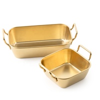 Vente en gros de bol d'accompagnement de luxe or argent ensemble de grands gobelets à sauce incassables pour snack-condiments allant au lave-vaisselle et au four