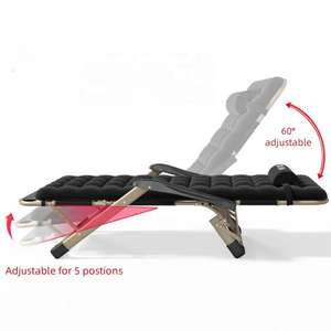 <span class=keywords><strong>Chaise</strong></span> de camping en plein air au design moderne <span class=keywords><strong>chaise</strong></span> pliante légère avec <span class=keywords><strong>coussin</strong></span> pour <span class=keywords><strong>piscine</strong></span> ou cour pour hôtels - Product Image 3