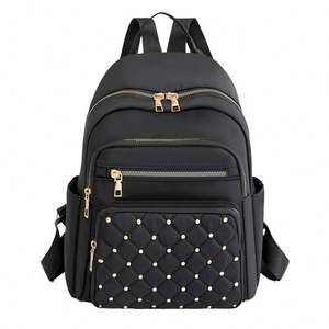 Lindo bolso bandolera de lona de un solo hombro mini bolso con cremallera bolso cruzado de lona para mujer - Product Image 4