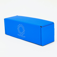 Caja de Cartón Corrugado con Lámina Azul Personalizada para Camisetas, Embalaje para Envío de Ropa, Proveedor Especializado en Embalaje Personalizado para Marcas de Ropa