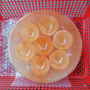 Nuovo prodotto cristalli curativi set di ciotole rotonde in selenite <span class=keywords><strong>arancione</strong></span> di grandi dimensioni per la decorazione domestica - Product Image 1