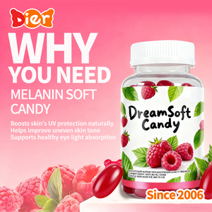 Caramelos al por mayor etiqueta privada personalizada Halal suplemento nutricional melatonina Jelly Bean vitamina sueño ayuda gelatina suave caramelo gomoso - Product Image 5