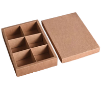 Boîte de papier de qualité alimentaire personnalisée en couleur avec compartiments pour biscuits au chocolat macaron truffes dessert bonbon