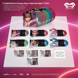 LE SSERAFIM Segundo Álbum Sencillo [Made My Night] Vinilo (Versión WARM RED) Libro Electrónico de Música K-Pop (CD) en Papel y Plástico, Idioma Coreano - Product Image 6