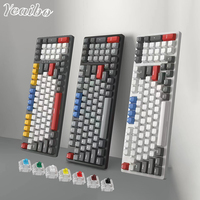 Clavier mécanique sans fil pour jeux Yeaibo Cover Tablet White Devices Touch Cidoo Keycaps V65 Switches Keycap Pc Mini Keyboards
