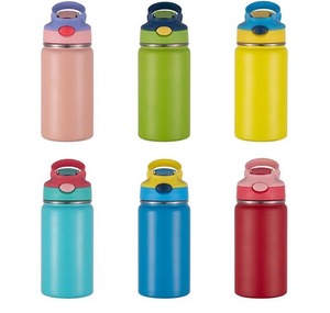 Lovely Male and Female Student Couples Custom Logo 12oz Stainless Steel Vacuum Camping Water <b>Bottles</b> - Product Image 3