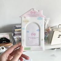 Porte-cartes en forme de téléphone portable 3-en-1 pour photos de maison, porte-clés pour photocartes Kpop, cadres porte-cartes photo en PVC, albums photo