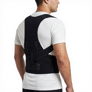 Orthowrap Ceinture de soutien lombaire élastique réglable pour adultes avec fermeture auto-agrippante – Noir - Product Image 3