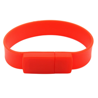 Flashdisk Gelang USB 8GB 4GB 64MB 32GB 16GB USB2.0 dari Bahan PVC Karet Silikon