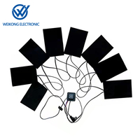Coussin chauffant flexible alimenté par USB 5V avec interrupteur de contrôle de température pour gilet chauffant électrique, domotique, protection IP65, silicone