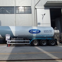Semirremolque Tanque de Transporte de Oxígeno y Nitrógeno Líquido a Baja Temperatura Criogénica