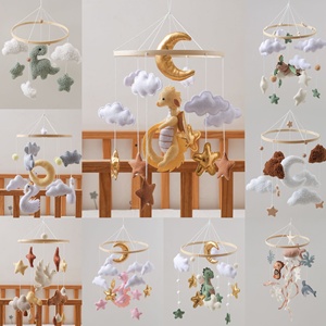 <span class=keywords><strong>Mobile</strong></span> <span class=keywords><strong>musical</strong></span> transfrontalier de style nouveau pour berceau de bébé, jouet en peluche, carillon à vent, hochet suspendu pour lit, apaisant pour nouveau-né, avec sons et lumières - Product Image 2