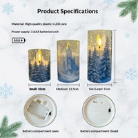 Lampe LED électronique transfrontalière en plastique à flamme simulée, télécommandée, rechargeable, veilleuse pour fêtes et Noël, UV