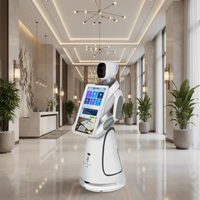 Vente directe usine : Robot IA multifonctionnel pour patrouille de sécurité et réception, avec recharge automatique et écran 21,5 pouces, pour bâtiments publics