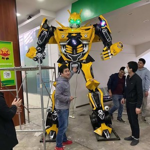 Sculpture de robot en fer grand modèle King Kong Autobot <span class=keywords><strong>Optimus</strong></span> <span class=keywords><strong>Prime</strong></span>, modèle d'activités, ornements, accessoires, 2m, peinture automobile, sans placage - Product Image 1