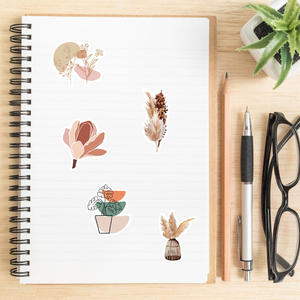 Pegatinas estéticas bohemias, decoración artística minimalista de línea abstracta para botella de agua, pegatinas de vinilo para monopatín de ordenador portátil y <span class=keywords><strong>teléfono</strong></span> familiar, 50 Uds. - Product Image 4