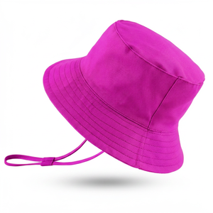Chapeau Bob Unisexe Couleur Unie en Toile de Coton Protection Solaire Extérieure Décontracté Été Adulte 56-58CM - Product Image 2