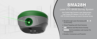 SMA28H RTK Laser seharga kode permanen tanpa kegagalan penerima akurasi tinggi GNSS RTK harga murah