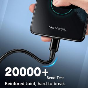 5-Gói USB-C 3A nhanh chóng sạc bện cáp cao truyền dữ liệu tương thích iPhone 17/16/15 cộng với/Pro Max iPad Pro - Product Image 5