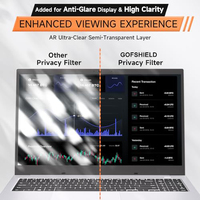 Film de protection d'écran de confidentialité pour ordinateur portable Nano 3A anti-espionnage, anti-reflets, anti-lumière bleue pour ordinateur HP Dell Asus Lenovo, colle intégrale